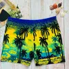 Bañador para hombre, bañadores, Bóxer estampado para hombre, pantalones de playa de primavera, traje de baño de moda para hombre, transpirable, activo, Swimming221N