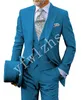 Bonito One Button Groomsmen pico lapela do noivo smoking Homens ternos de casamento / Prom / Jantar melhor homem Blazer (jaqueta + calça + gravata + Vest) W504