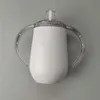 10 Unzen Sublimation Sippy Cups mit isoliertem Kind Flasche Doppelwand-Vakuum-Tumbler Kaffeetasse Milchflasche A07 300ml Doppelgriffe