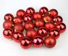 24 pcs Ornements De Boule De Noël 1.57 "4 cm Décoration De Noël Boules D'arbre Petite Boule Incassable pour La Décoration De Fête De Mariage De Vacances A11