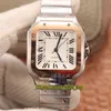 2021 BVF V2 نسخة ترقية اليابان Miyota 9015 أوتوماتيكية للسيدات Watch White Dial Sapphire 18K Rose Gold Case Switch Ss Steel Bracele