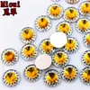 MICUI 200PCS 10 mm okrągłe żywicę kryształ kryształowe koraliki z płaskim Cabochon DIY Dekoracja ślubna Craft ZZ617