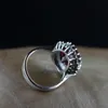 Natural Red Garnet Gemstone Rings for Women 925 Sterling Silver Wedding Rings Fine Jewelry Gifts9325634