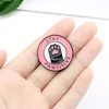 Qihe sieraden kat roze poot emaille revers pins 'stay pawsitive' unieke ontwerp geschenken aan vrienden broches badges groothandel