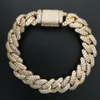 Iced out prong cuban bracelet whole sale jewelry