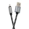 Кабель Micro USB с металлическим корпусом, плетеный провод для iPhone, Samsung, Sony, Xiaomi, Android-телефона, тип C, 8-контактное зарядное устройство, 1 м, 2 м, 3 м, 25 см3513544