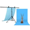 Profesyonel Fotoğrafçılık Fotoğraf Backdrop T-Şekli Arkaplan Çerçeve Destek Sistemi Video Studio için Kelepçe ile standlar