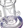 5mm Thickness Glass Bong Showerhead Perc Heady Glass Torus Recycler Klein Oil Dab Rigs Glass Bongs Water Pipes 6 Inch 14.5mm Joint Bong