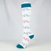 Chaussettes de compression à la mode bas Camouflage Stripe Heart print femmes hommes Course à pied Voyage Cyclisme chaussettes de sport Bonneterie volonté et cadeau de sable