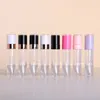 Tubi riutilizzabili da 6 ml 8 ml Tubi per rossetto in plastica Bottiglia per balsamo per labbra Fai da te vuoti trasparenti personalizzati lucidalabbra Tubi lucidalabbra con bacchette