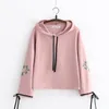 Girl Hooded jackets Big kids children youth Fashion White long sleeve Autumn