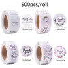 AMAISPACKAING Gift Scelling Wrap Stickers 500PCSLOT Merci Love Design Diary Scrapbooking Selfadhersif Stickers for Festival 3112413