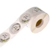 500 stks roll 1 inch dank u zelfklevende stickers bruiloft accessoires tag fles envelop business box cadeau kaart label