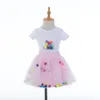 Set di gonne per tutu per neonate Set di magliette a fiori in cotone per abbigliamento estivo per bambine per bambina