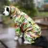 Large Dog Raincoat Clothes Waterproof Rain Jumpsuit For Big Medium Small Dogs Golden Retriever Outdoor Pet dog Clothing Coats
