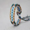 DIY Handgjorda armband Multi Color Link Tråd Handvävda Armband Små present Färgglada Rope Anklets Justerbar