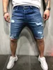 Nieuwe heren korte gescheurde jeans mode casual hoge kwaliteit retro elastische denim shorts mannelijke merkkleding plus size 3XL