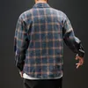 2020 hommes mode décontracté nouveau Style rétro à manches longues Plaid imprimé chemise mâle robe sociale chemise hommes vêtements doux confortable C1