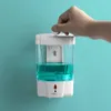Белый 700мл Автоматический дозатор мыла Non-бесконтактный Smart Sensor Ванная для жидкого мыла USB Бесконтактный дезинфицирующее Диспенсер США STOCK