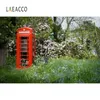 Laeacco Eski Telefon Booth İl Big Ben London Town Sokak Manzaralı Fotografik Arka Fotoğrafçılık Arka planında Fotoğraf Stüdyosu