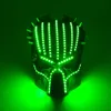 2020 heißer Verkauf Halloween-Gesichtsmaske 6 Farben Raubtier leuchtende LED-Maske 5V Filmthema Cosplay Requisiten Designer-Gesichtsmasken