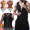 Recién llegado, chaleco de neopreno adelgazante para hombres, camiseta para el sudor, moldeador de cuerpo, entrenador de cintura, ropa moldeadora para hombres, ropa moldeadora superior, ropa moldeadora masculina12629970