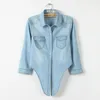 القمصان البلوزات النسائية Girls Slim Top Summer Summer Disuals Dressed Sleeves Shirt Female Denim Derts XZ120 200924