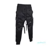 Marchwind merk hiphop jongen multi-pocket elastische taille ontwerp harem broek mannen streetwear punk casual broek jogger mannelijke dansende zwarte broek