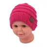 Moda zima unisex na zewnątrz dzianinowy kapelusz dziecięcy wełniana głowa ciepła czapka