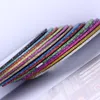 3D DIY Nail Striping Tape Line Set Coloré Mat Paillettes Multicolore Autocollants Adhésifs DIY Nail Art Design Décoration307P1837107