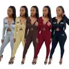 Kurtka damska Dres Hoodie Stroje 2 Sztuka Zestaw Jogging Sport Karusty Bluzki Sportowe Kostium Kobiety Zipper Topy Spodnie Klw5007