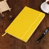 A6 7 Colors Notepad Creative Hardcover Notebook PU Faux Leather Simple Journal Notepads Portable Life Travel Manual