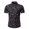 Vintage Paisley imprimé Chemise hawaïenne hommes 2020 marque Slim Fit à manches courtes hommes chemises habillées plage fête Chemise Homme Chemise Homme