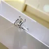 3 oct size square shape sparkly diamond luxurious quality for women wedding jewelry gift free shipping PS6437