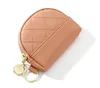 50pcs Monnaie Femmes PU Mignon DemiCercle ordinaire Min Zipper Wallet Color Mix