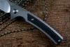 Cuchillo TWOSUN M390, cuchillo táctico de bolsillo plegable, cuchillo de caza al aire libre, herramienta de supervivencia EDC, fibra de carbono de titanio TS81