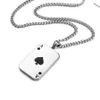 Heren Ketting Hip Hop Mode Rvs Sieraden Schoppenaas Hanger Kettingen 60 cm Lange Link Chain Mannen Gifts1379054