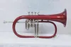Nouveauté Bb bugle cloche rouge argent finition choix Expert instrument de musique avec étui accessoires livraison gratuite