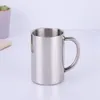 aço inoxidável Tumbler Copos Pega 2 camada de Vacuum Duplas manter quente Sports Champagne urso caneca de água Cups