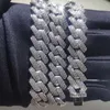 7"-26" Hip Hop AAA CZ Stone Paved Bling Iced Out Miami Curb Cuban Link Chain Necklaces for Men Rapper Jewelry Can open Lock T200824
