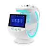 Portable 7 en 1 Hydra Facial Machine avec fonction d'analyse de la peau Intelligent Ice Blue RF Oxygen Jet Peel Water Peeling Hydro Facial Machine