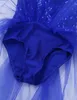 Girls Sequins Mesh Tutu Ballet Dresses Figure Ice Skating Dress Gymnastics Leotard Performance Competition Lyrical Dance Costume248k