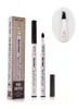 Music Flower cosmetics long-lasting waterproof eyebrow enhancer pencil 4 unique micro fork tip simulate raw eyebrows 4 colors DHL Free