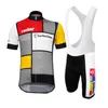 Retro Odzież Rowerowa La Vie Claire Jersey Set Męska Bike Szorty Szorty Road Race Koszulka Rowerowa Koszulka MTB Maillot Culotte