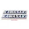 Decalques com emblema de metal para motocicleta, emblema para kawasaki, adesivos para tanque de combustível, um par 6455598