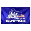 Trump Bayrakları Afiş Bayrağı 3x5 Ft Ucuz Polyester Baskı Amerikan Seçim Desteği Trump Tren Tankı Banner Bayrakları OOA8470