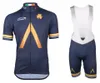 2020 Aqua Blue Pro Team 4 kolory męska Jazda na rowerze Koszulka z krótkim rękawem Odzież rowerowa z szorty szorty Quick-suche Ropa Ciclismo