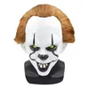 Dropship Cadılar Bayramı Maskeleri Silikon Film Stephen King's 2 Joker Pennywise Maske Tam Yüz Palyaço Parti Maskesi Korkunç Cosplay Prop Maskeleri