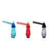 DHL Colorful Glass Acrylic Smoking bong Hookah Tobacco Herb oil burner protable travel Screw on Bottle mini bong