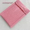 50 pezzi 100 pezzi 11 15 cm Busta da imballaggio rosa Busta postale a bolle Busta in poliestere autosigillante imbottita utilizzabile 9x15 cm Borsa regalo216f1598475